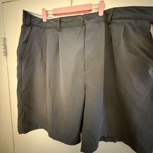 Reebok Men's Charcoal Flat Front Shorts